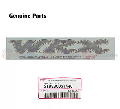 GENUINE Subaru Impreza GC8 93-01 Rear Trunk Boot Lid Decal Sticker Pink WRX STi • $97.45