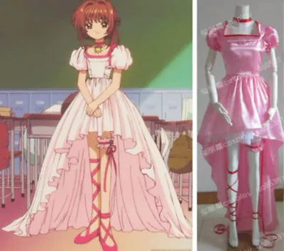 Cardcaptor Sakura Kinomoto Sakura Pink Halloween Party Dress Cosplay Costume{SD} • $52.90