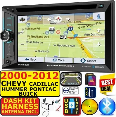 2000-12 Chevy Gmc Hummer Pontiac Buick Navigation Bluetooth Usb Cd/dvd Stereo • $259.99