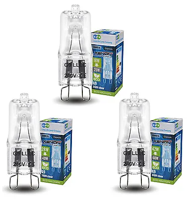 Eco Halogen G9 Energy Saving Light Bulbs Replacement For 25W 40W 60W G9 Halogens • £3.99