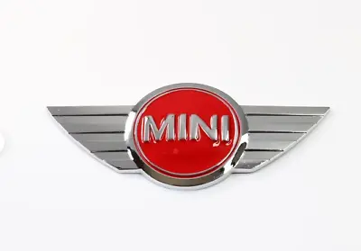 NEW RED MINI Cooper CLUBMAN S FRONT HOOD Emblem Badge Sticker R50 R52 R57 R58 • $12.99