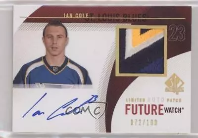 2010-11 SP Authentic Future Watch Limited /100 Ian Cole RPA Rookie Patch Auto RC • $29.29