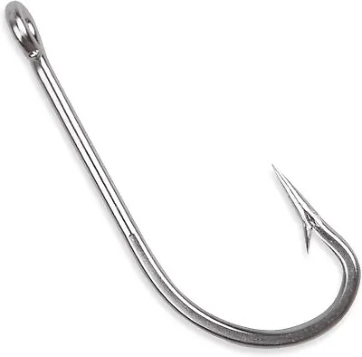 50pcs Stainless Steel Fishing Hooks O'Shaughnessy Forged Long Shank J Fish Hooks • $11.99
