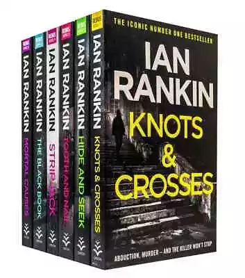 Ian Rankin Inspector Rebus Series Collection 6 Books Set Knots Crosses Hide Seek • £16.49