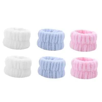 Absorbent Wrist Wash Band Towel Adjustable Elastic For Yoga Girls Shower • £5.89