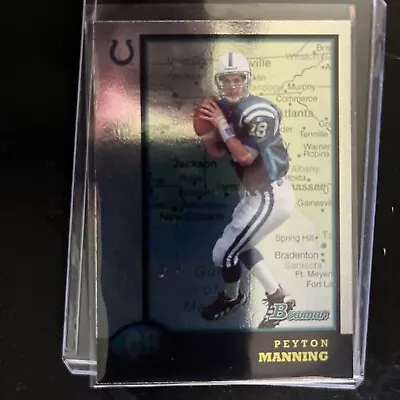 1998 Bowman Interstate Peyton Manning RC #1 Indianapolis Colts Rookie • $1