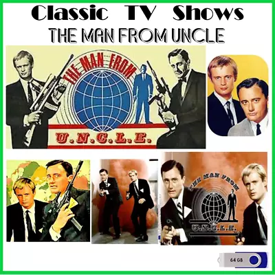 Classic Television - The Man From Uncle - 105 Classic Tv Shows On A 64gb USB Dri • $24.95