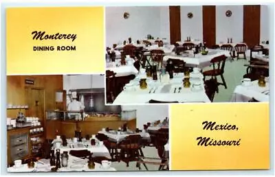 MEXICO MO Missouri ~ Roadside MONTEREY DINING ROOM 1963 Audrain County Postcard • $5.93