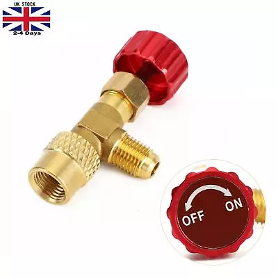 R410A Refrigeration Charging Valve Adapter 1/4  SAE Male To 5/16  SAE Famale E7^ • £8.39