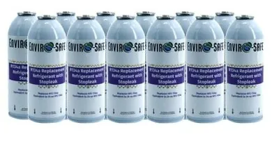 Enviro-Safe Auto R134a Replacement Refrigerant With Stop Leak Case Of 12 • $111