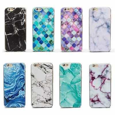 Marble Pattern Thin Gel Silicone Cover Case For Apple IPhone 5 5S SE 6 6S Plus 7 • $6.95