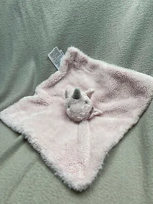 Little Miracles Pink Unicorn Comforter Blanket Blankie Soft Huggy Toy  • £11.95