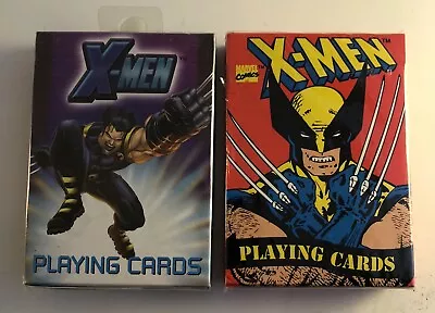 Vintage X-MEN Sealed Playing Cards Lot Wolverine 1993 / 2003 US Playing Bicycle • $19.99