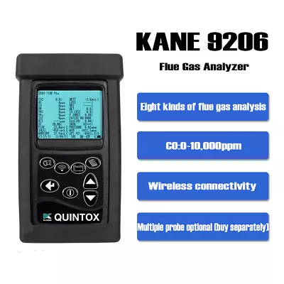 KANE9206 Quintox Flue Gas Industrial Analyzer Combust & Emissions Monitor • $7943.99