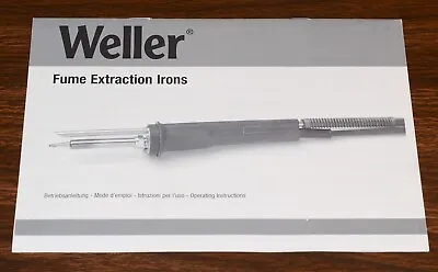 £16.19 • Buy Weller Fume Extraction Iron Instruction Manual (wd1 Wd1m Soldering Station)