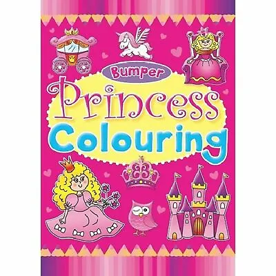 Princess Bumper Colouring Book Birthday Christmas Gift Travel Stocking Filler • £4