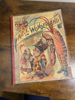 Rare Vintage Alice In Wonderland Coloring Book By Lewis Carrol • $20