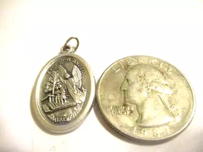 Vintage Guardian Angel Christian Religious Medal Protect Us • $7.99