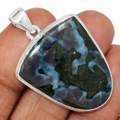 Natural Mystic Merlinite Crystal - Madagascar 925 Silver Pendant Jewelry CP34121 • $18.99