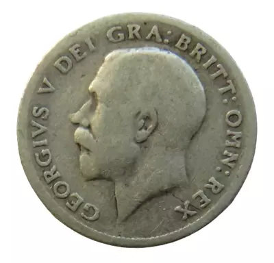 £5.95 • Buy 1918 King George V Silver Sixpence Coin - Great Britain