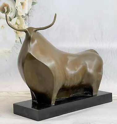 $699 • Buy Fernando Botero Bronze Chubby Bull Signed Modern Art Mid-century Lost Wax Art