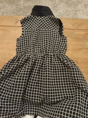 £1.99 • Buy George Girls Dress Age 7-8years Black N White Check