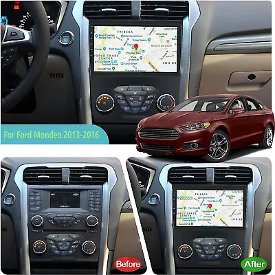 CARPLAY CAR STEREO FOR FORD FUSION MONDEO 2013-2016 ANDROID 12.0 GPS Navi RADIO • $158.98