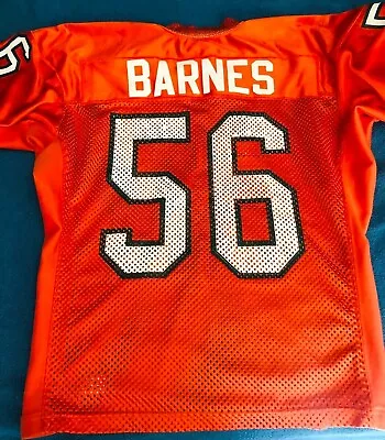 Marlin Barnes Miami Hurricanes 1995 Game Used Worn Orange Nike Football Jersey • $599.99