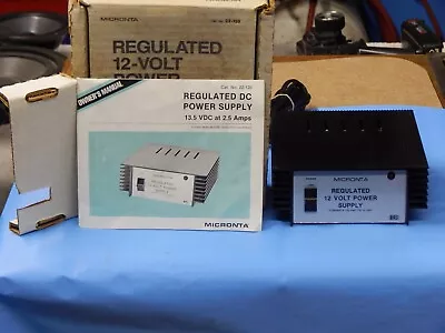 Micronta 22-120 Regulated 12 Volt Power Supply 13.8 VDC 2.5A • $38