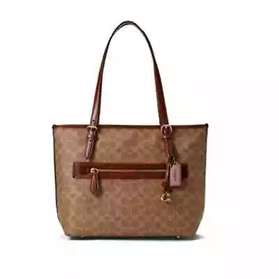 Coach Women's Coated Canvas Signature Taylor Tote Tan Rust One Size • $299.19