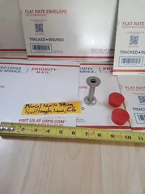 $65.99 • Buy High Vacuum NW10 / KF10 Flange Feedthrough Fitting NEW, C6 