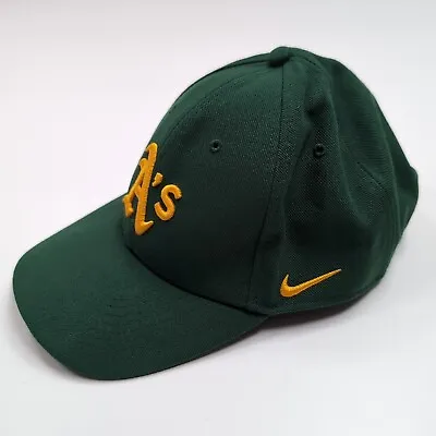 Nike Team Oakland Athletics Hat Cap Strap Back Green MLB Baseball Adjustable Y2K • $19.99
