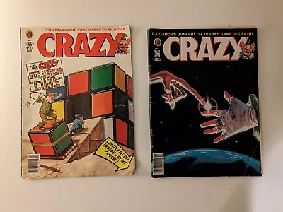 Marvel CRAZY- The Magazine That Dares To Be Dumb No. 87 & 93 The Cube And E.T. • $6