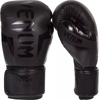 Venum Elite Boxing Gloves - Matte Black 8oz • $68.44