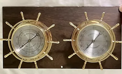 Vintage Thermometer - Hygrometer By Springfield Instrument Co • $24