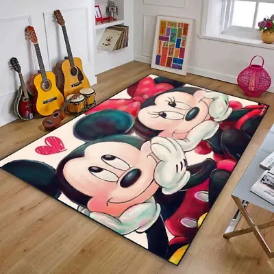 Mickey And Minnie Best Couple I Love You Forever Happy Valentine Rug • $62.99