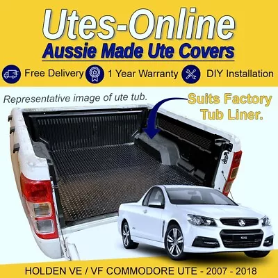 Checker Plate Rubber Ute Mat For Holden VE VF Commodore (2007 To 2018) • $156.45