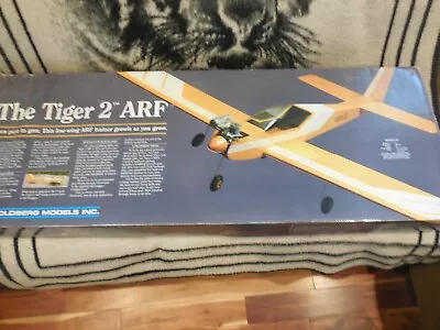 CARL GOLDBERG Mfg. THE TIGER 2 ARF .40-.55 R/C Airplane Kit 60.5” Wingspan NEW • $375