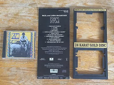 Ram Paul And Linda McCartney RARE 24K Gold CD DCC Longbox Beatles • $100