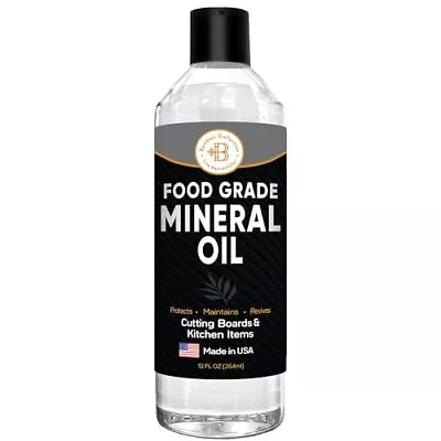 Food Grade Mineral Oil - 12oz Cutting Board Oil - Butcher Block Oil To Mainta... • $20.68