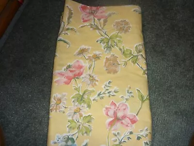 Laura Ashley Yellow Poppy Meadow Curtain Valance • $13.50