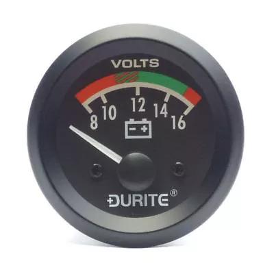 12V Illuminated Battery Condition Volt Meter Gauge  - Durite 0-523-22 • £39.75