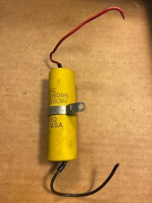 Vintage 1963 Aerovox Capacitor 8 Uf 450v Axial Tube Amp Cap • $8