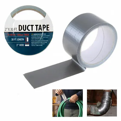 1 Silver Duct Tape Roll 2  X 10 Yards Sealing Boxes Heavy Duty Arts Crafts New • $6.97