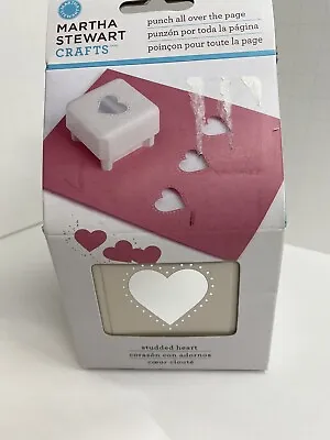 Martha Stewart All Over The Page Studded Heart Love Paper Punch • $13.95
