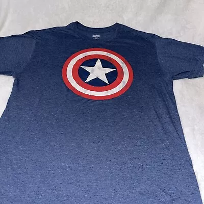 Marvel Captain America XL Blue Short Sleeve T-Shirt • $15.55