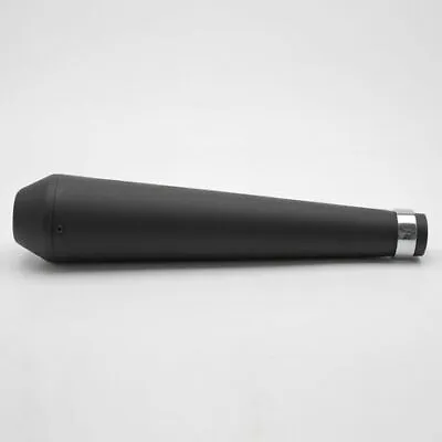 £46.95 • Buy Universal Black 17  Reverse Cone Megaphone Exhaust Silencer Cafe Triton Custom