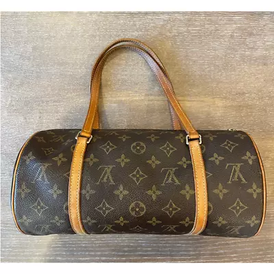 Louis Vuitton Vintage Monogram Papillon 30  Round Shoulder Bag Purse M51365 • $349