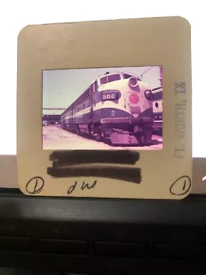 Missouri Pacific Color Slide Of F7 No 582 In The Fort Worth Service Track  • $10