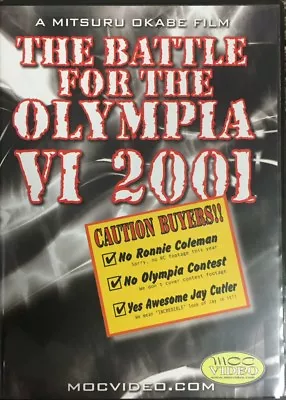 BATTLE FOR THE OLYMPIA 2001 DVD Mr Olympia Jay Cuter Craig Titus Kevin Levrone • £14.47